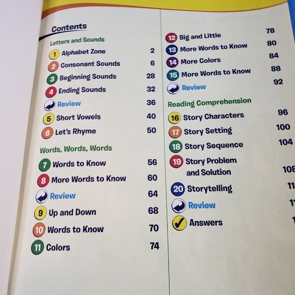 Sylvan Kindergaten Preschool Workbooks Word Game Reading Readiness PB Homeschool - Picture 10 of 13